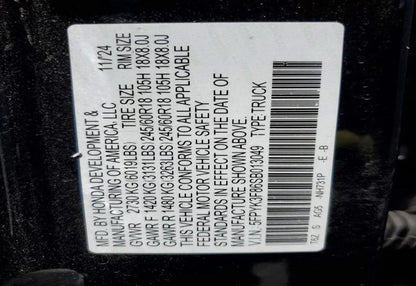 2025 Honda Ridgeline Black Edition Pickup 4D 5 ft - 5FPYK3F86SB013049 photo 22