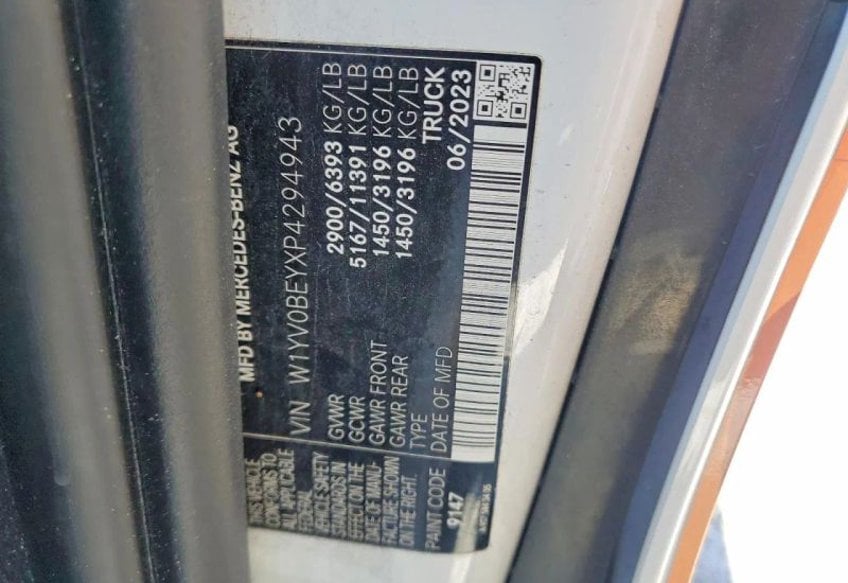 2023 Mercedes-Benz Metris Standard w/126" WB Van 3D - W1YV0BEYXP4294943 photo 12